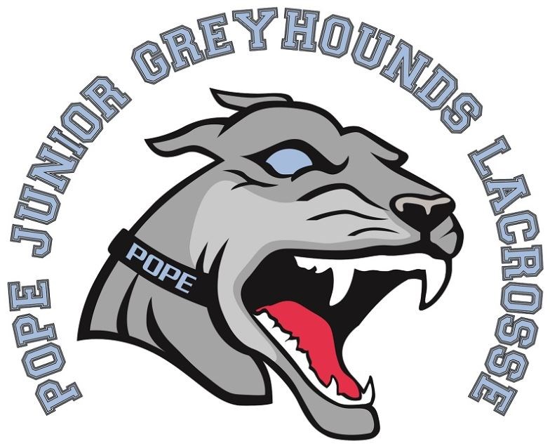 Pope Junior Greyhounds Lacrosse logo